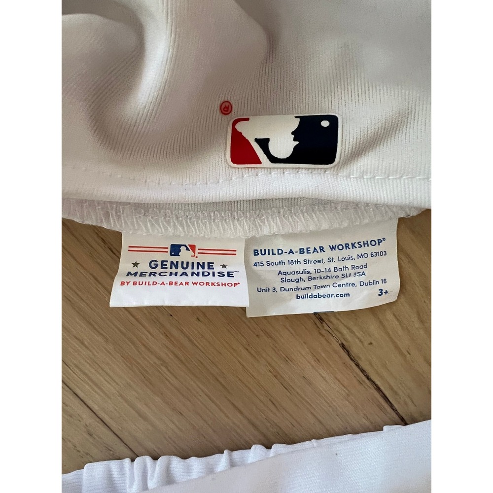 Build A Bear MLB Atlanta Braves Baseball Uniform Jersey‎ Pants Shoes Set - Picture 5 of 5